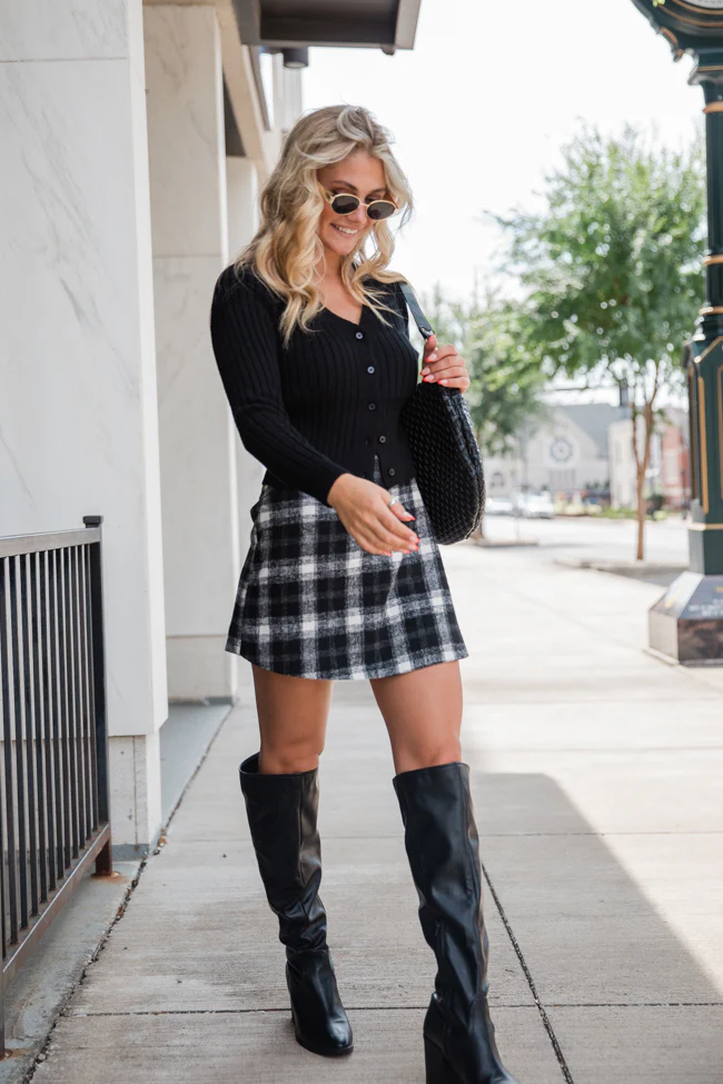 What You Needed Black Ribbed Cardigan FINAL SALE - Aiturbor