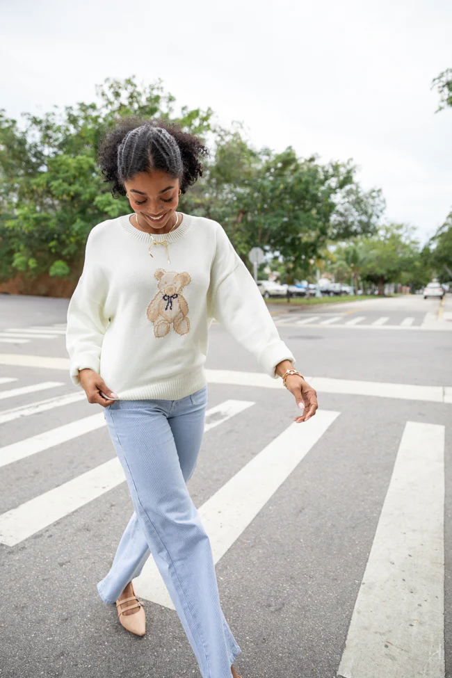 Too Much To Bear Ivory Sweater FINAL SALE - Aiturbor