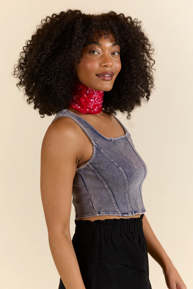 Dallas Daydreams Denim Corset - Aiturbor