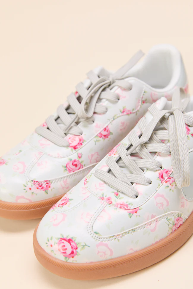 Tiffany Mint Floral Sneakers - Aiturbor
