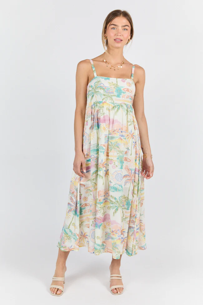 Beach Vacation Printed Maxi Dress FINAL SALE - Aiturbor