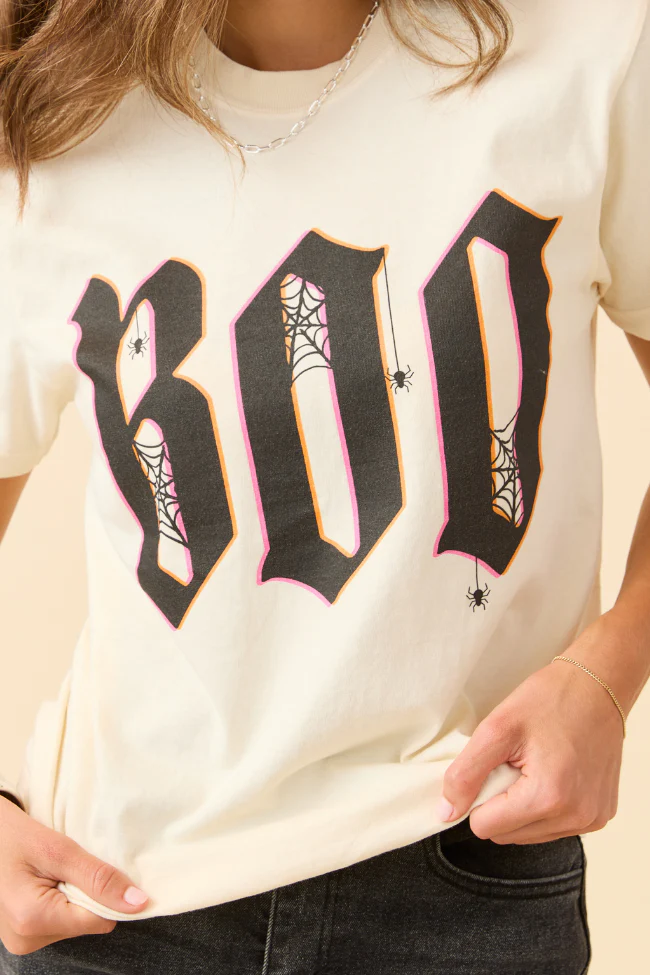 Boo Ivory Graphic Tee - Aiturbor