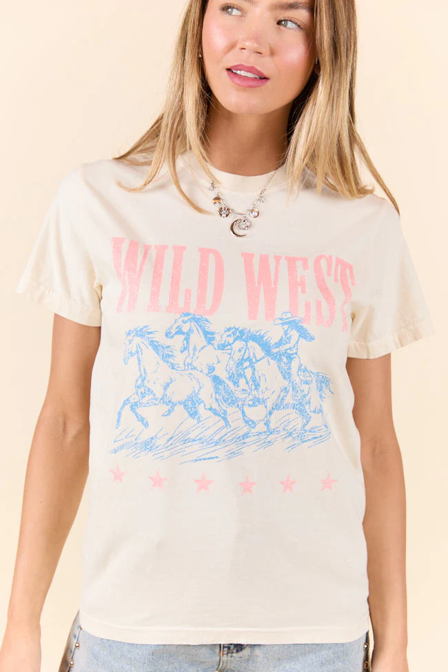 Wild West Ivory Graphic Tee - Aiturbor