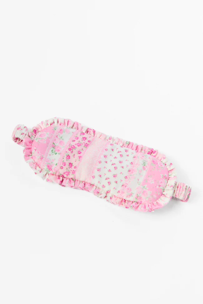 Close Your Eyes Pink Floral Sleep Mask FINAL SALE - Aiturbor