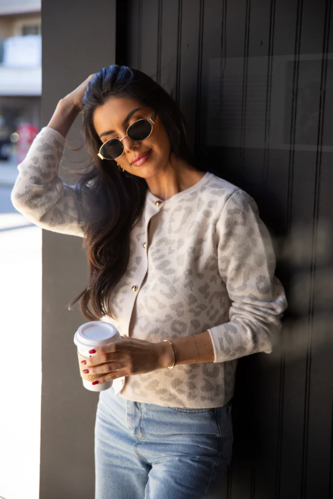 Dream Big Taupe Leopard Cardigan FINAL SALE - Aiturbor