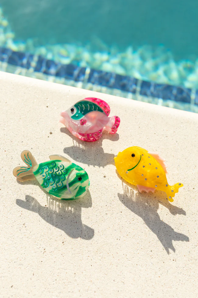 Yellow Fish Claw Clip FINAL SALE - Aiturbor