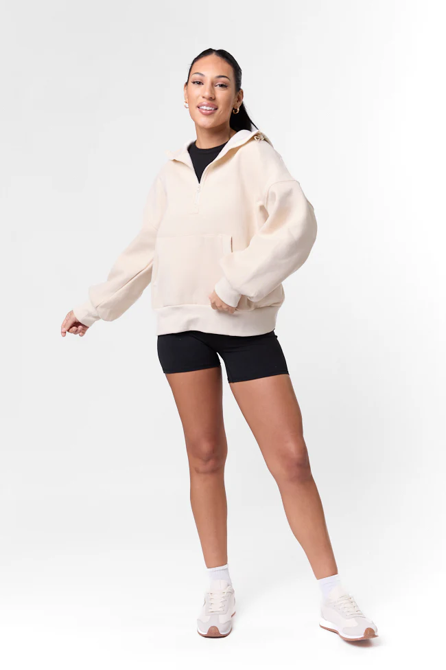 Stop and Go Stone Oversized Hooded Pullover FINAL SALE - Aiturbor