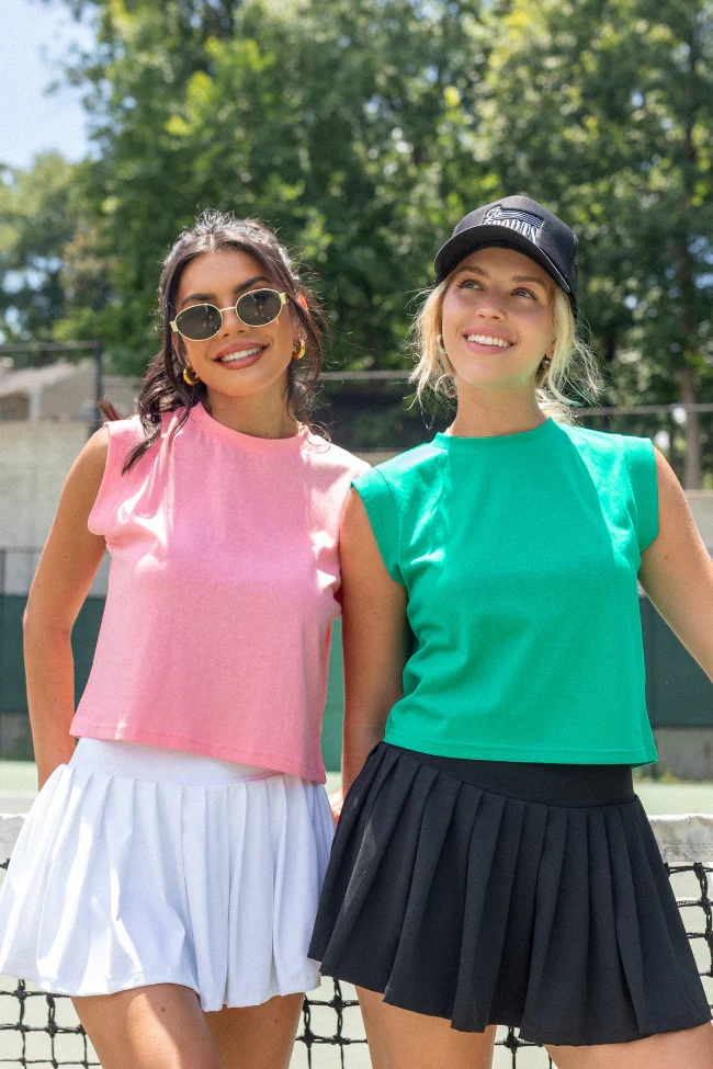 Lilly Green Sleeveless Knit Top - Aiturbor