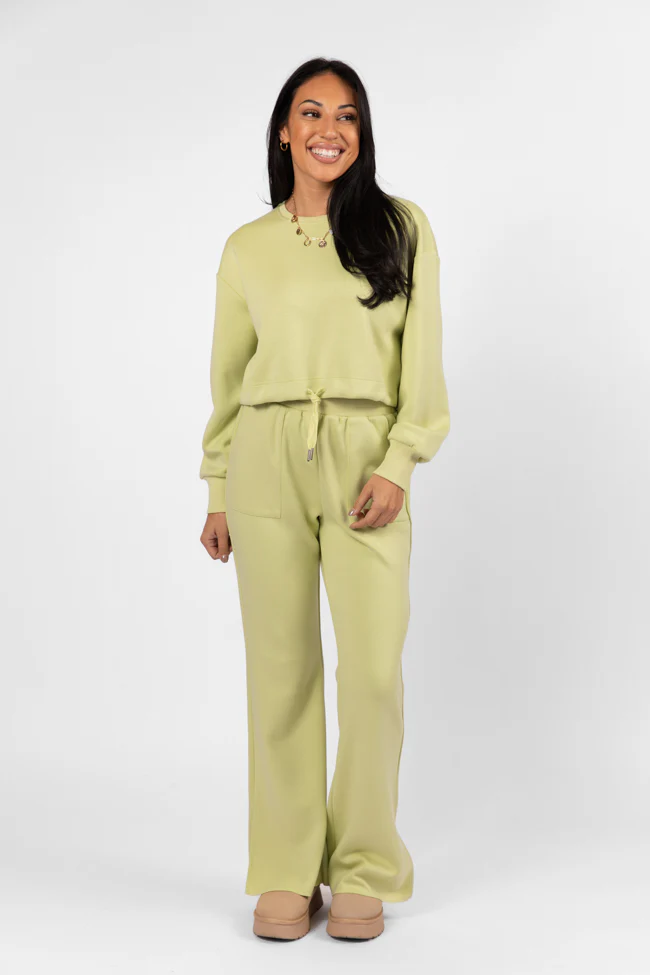 Only One Lime Drawstring Hem Pullover FINAL SALE - Aiturbor