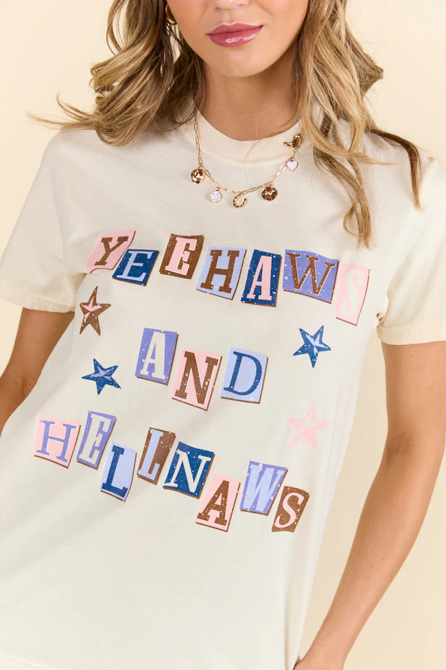 Yeehaws Ivory Graphic Tee - Aiturbor