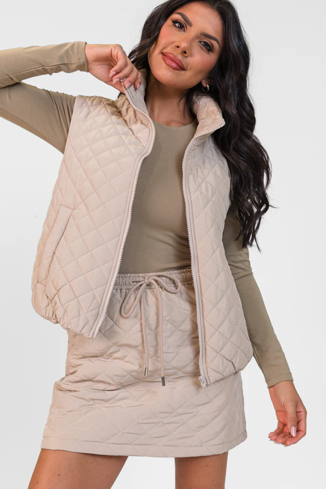 Colder Weather Mushroom Quilted Skort FINAL SALE - Aiturbor