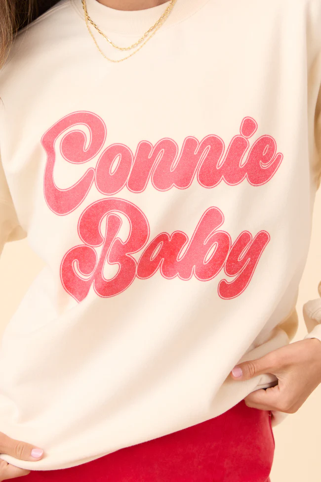 Connie Baby Cream Graphic Sweatshirt - Aiturbor