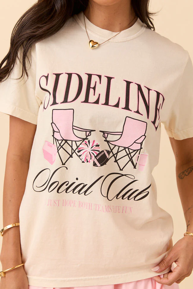 Sideline Social Club Ivory Graphic Tee - Aiturbor