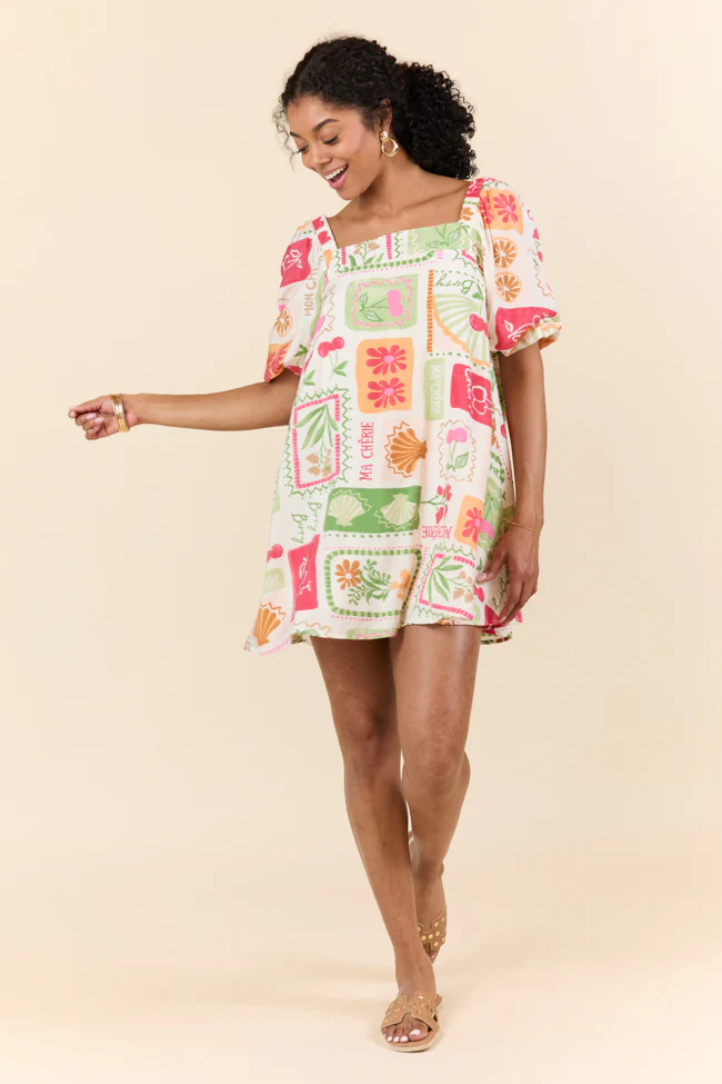 Cherryfic Day Flower Print Mini Dress FINAL SALE - Aiturbor
