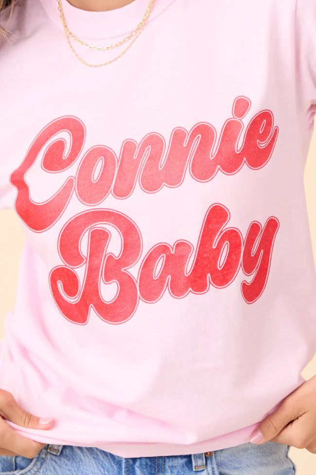 Connie Baby Light Pink Graphic Tee - Aiturbor