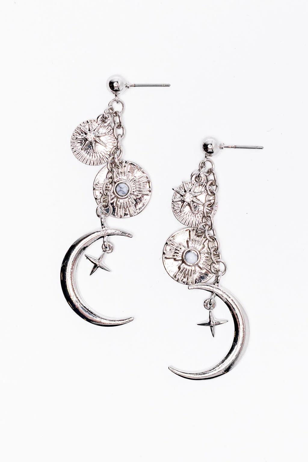 Celestial Charm Silver Earrings SALE - Aiturbor