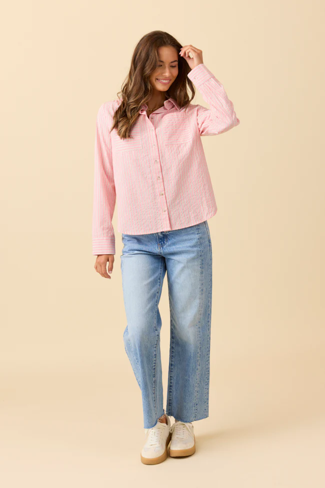 Kaylee Pink Striped Shirt - Aiturbor
