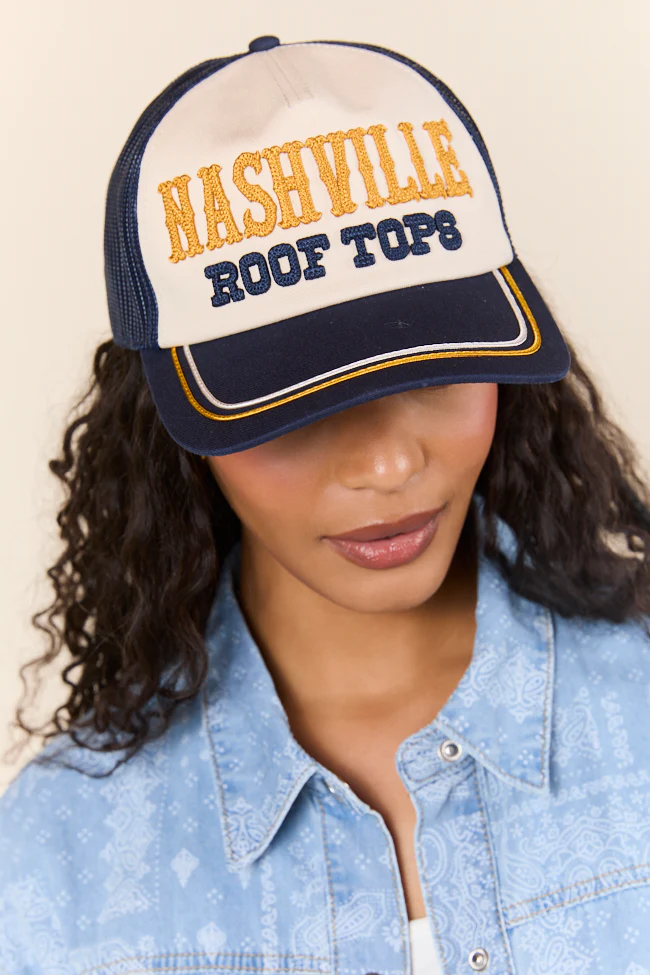 Nashville Roof Tops Trucker Hat - Aiturbor