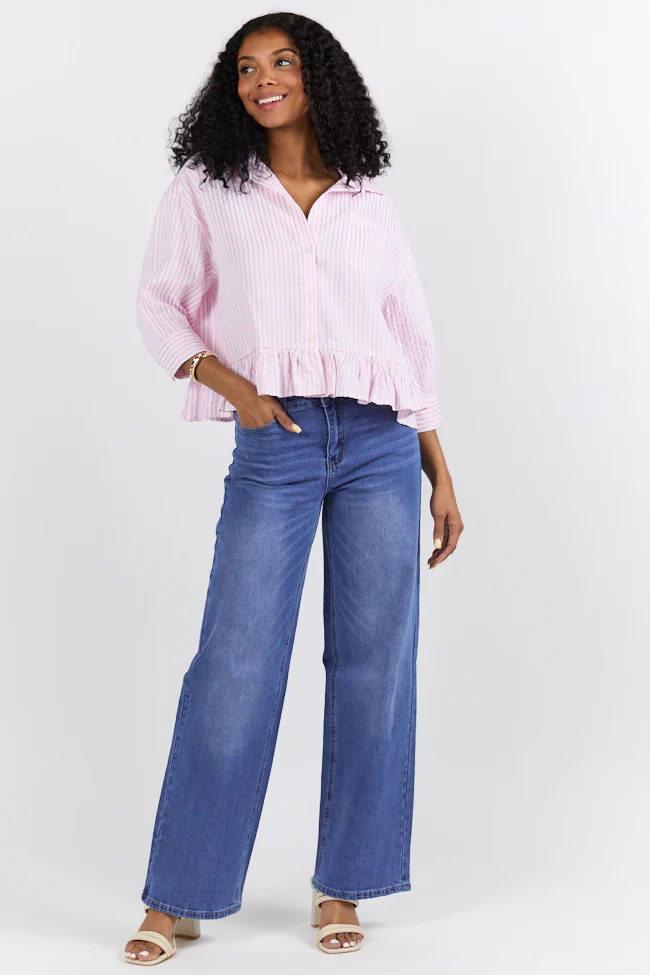 Monica Medium Wash Relaxed Jeans FINAL SALE - Aiturbor