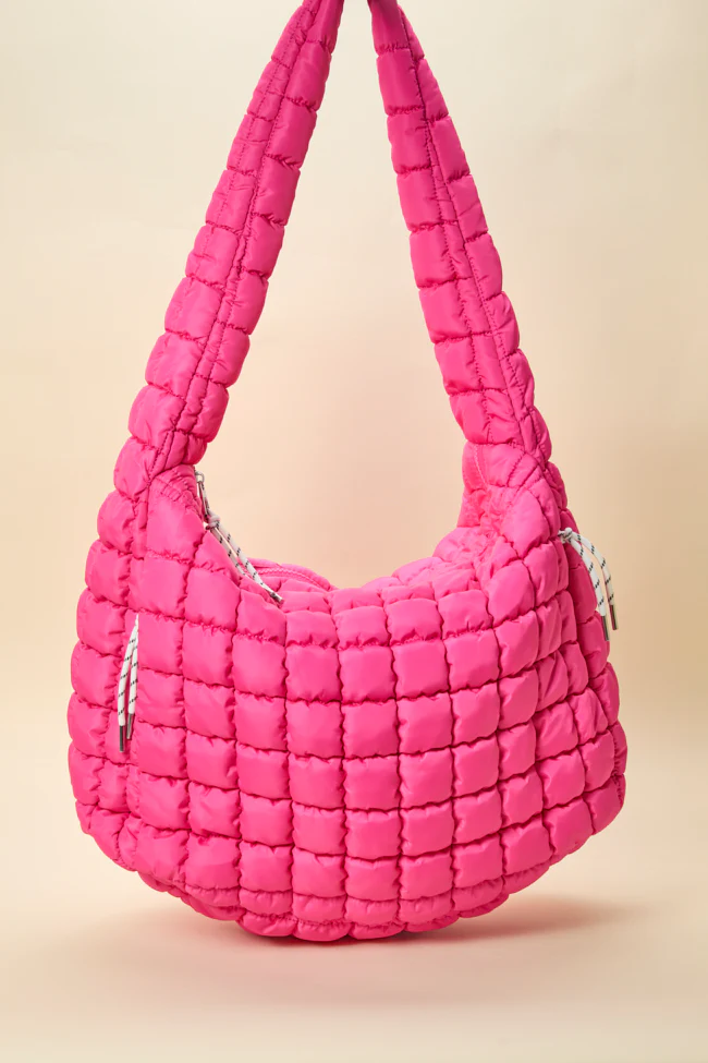 Haylie Pink Quilted Carry All Bag - Aiturbor