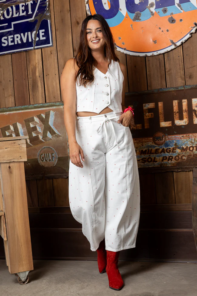 Eileen Bow Printed Barrel Jeans - Aiturbor