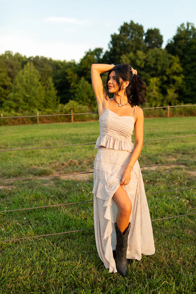 Nancy Neutral Floral Top SALE - Aiturbor