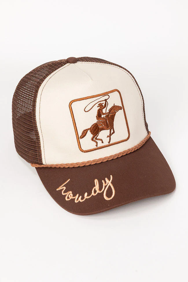 Cowboy Brown Two Tone Baseball Hat - Aiturbor