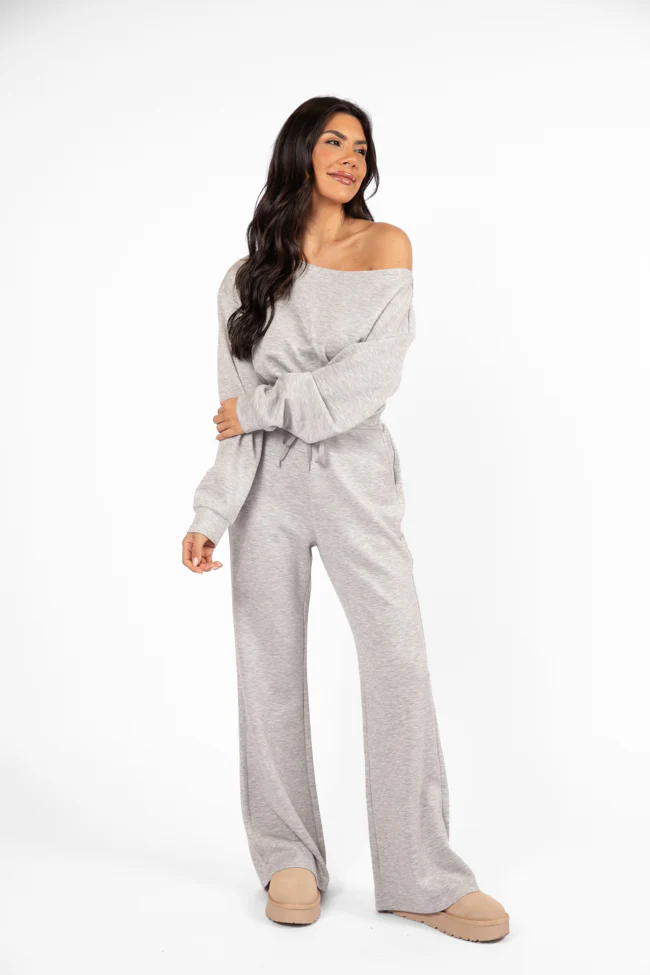 Wear It Out Heather Grey Boat Neck Jumpsuit FINAL SALE - Aiturbor