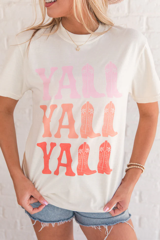Y'all Ivory Graphic Tee - Aiturbor